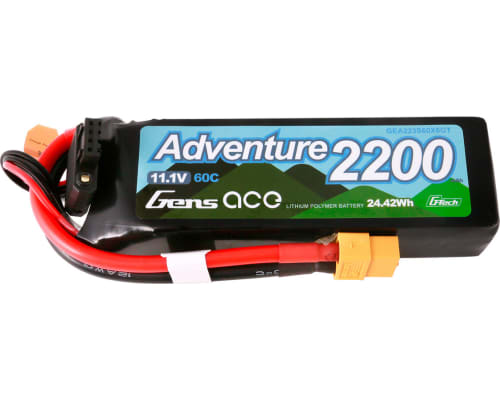 11.1V 2200mAh 3S 60C G-Tech Smart LiPo: XT60 photo