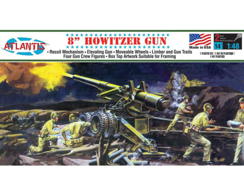 1/48 8 Inch Howitzer Gun Plastic Model Kit photo