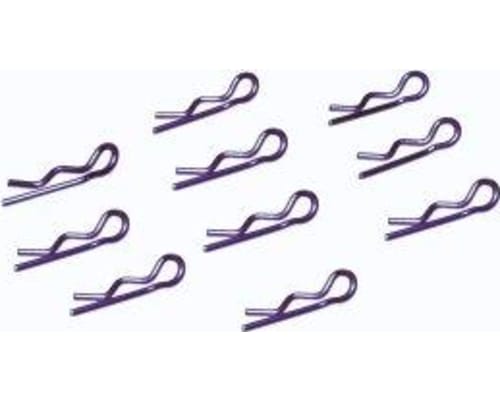 discontinued Shiny purple bent body clips sm photo