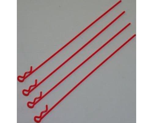 Pink bent Body Clips 121.6mm long 1.3mm wire (4) photo