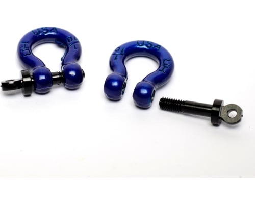 1/10 Scale Aluminum Blue Tow Shackle D-Rings (2) photo