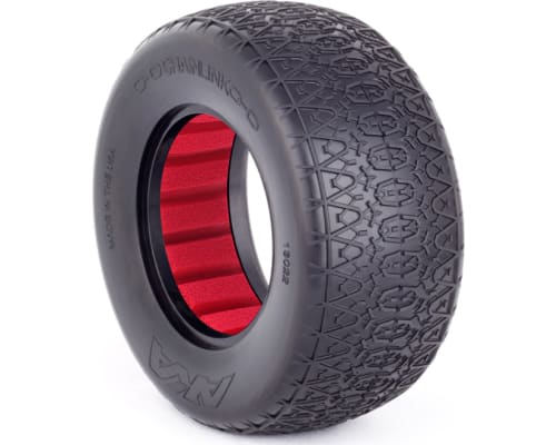 1/10 Chainlink SC Wide Clay Tire w/ Red Insert 2 photo