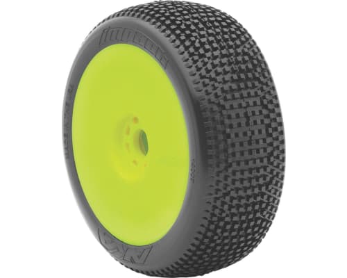 discontinued 1/8 Buggy Impact Soft Evo Wheels pre-mounted Yellow photo