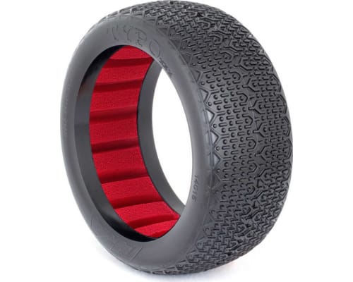 1/8 Buggy Typo Clay Tire w/ Red Insert 2 photo