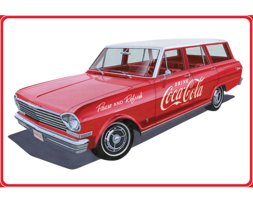 1963 Chevy II Nova Wagon w/Crates Coke 1/25 photo