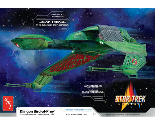 1/350 Star Trek Klingon Bird of Prey Plastic Model Kit photo