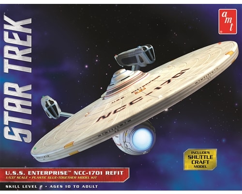 Star Trek USS Enterprise NCC-1701 Refit 1:537 Scale Model Kit photo