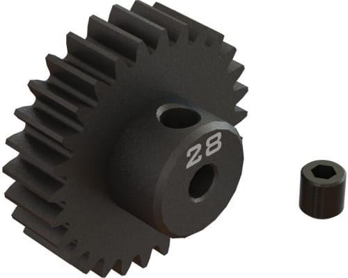 28T 0.8Mod 1/8 Bore CNC Steel Pinion Gear photo