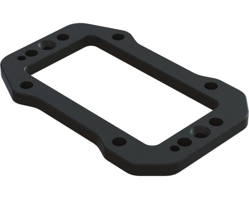 Aluminum Servo Mount Plate Black photo