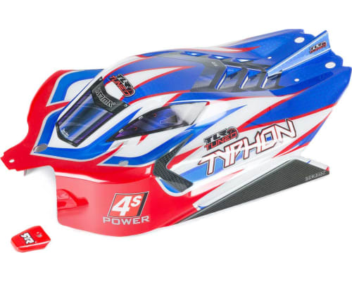 TYPHON TLR Tuned Finished Body Red/Blue photo