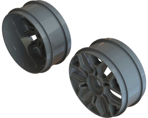 1/8 Buggy Wheel 17mm Hex Gun Metal 2 photo