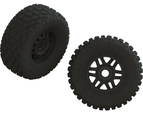 dBoots FORTRESS LP Tire Set Glued Black 1 Pair 17mm hex photo