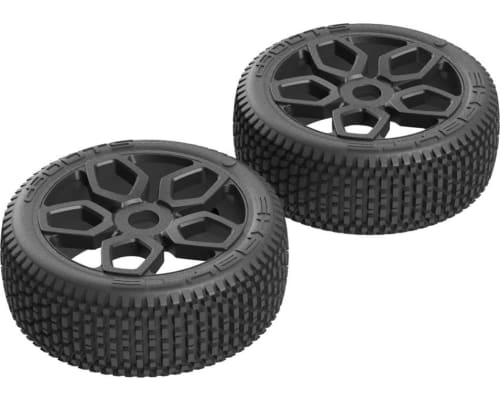 AR550027 Exabyte NB Buggy Tire Set Pre-glued photo