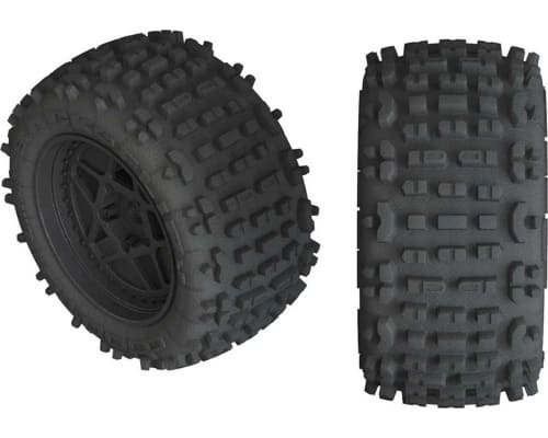 AR550050 Backflip LP 4S Tire 3.8 Glued Black (2) photo