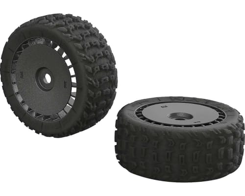 Dboots Katar T 6s Tire Set Glued (Black) (2) photo