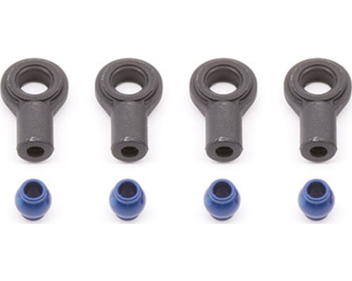 FT Blue Aluminum Shock Pivot Balls with Eyelets photo