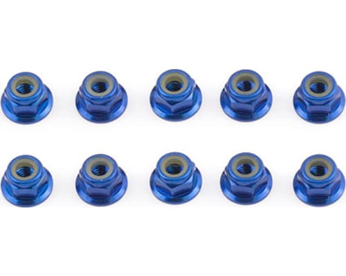 Factory Team Locknut 4mm Blue Mgt (10) photo