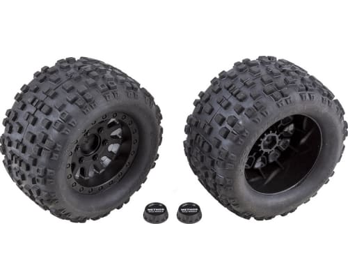 Rival Mt10 Tires and Method Wheels Mounted Hex Black photo