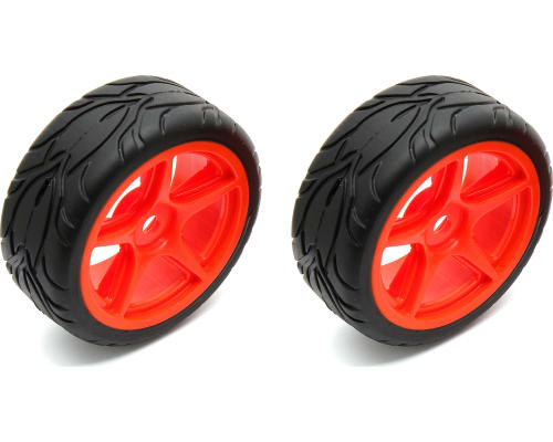 5-spoke Wheels/Tires mounted orange (2) photo