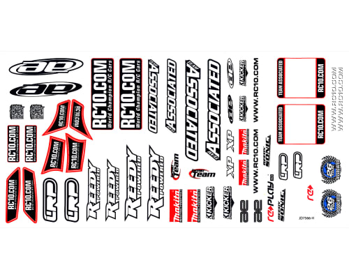 ASC3838 AE Team Decal 1:12/1:10 photo