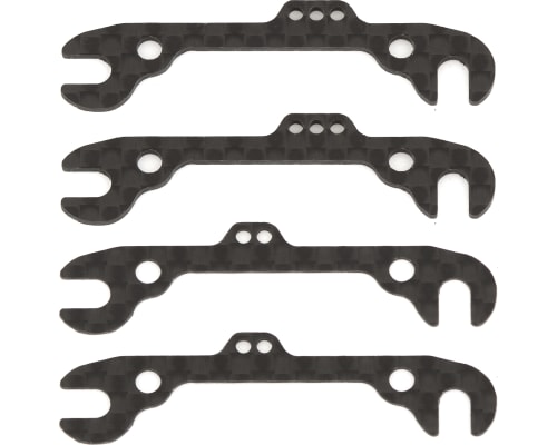 RC12R6 FT Front Ride Height Shims graphite photo