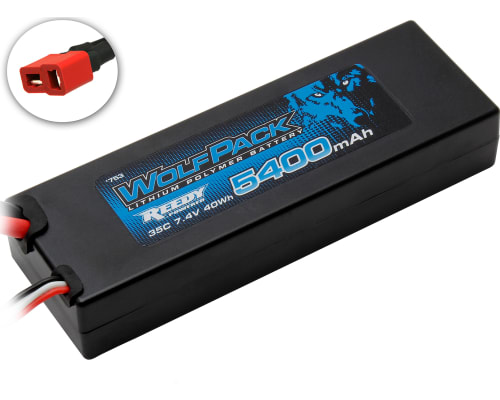 5400mAh 7.4V 2S 35C Reedy WolfPack LiPo Battery Deans photo