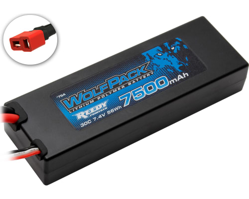 7500mAh 7.4V 2S 30C Reedy WolfPack LiPo Battery Deans photo