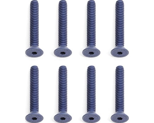 4-40x3/4in Blue Aluminum FHCS Flat Head Cap Screws (8) photo