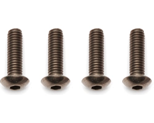 M4x14mm Titanium BHCS Button Head Cap Screws (4) photo