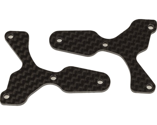 Rc8B4 Ft Front Lower Suspension Arm Inserts Carbon Fiber 2mm photo