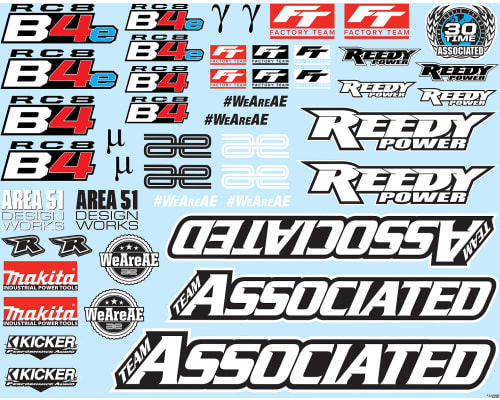 Rc8B4 Decal Sheet photo