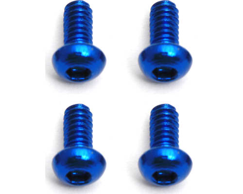 Button Head Cap Screw M2x4 Blue Aluminum (4) photo