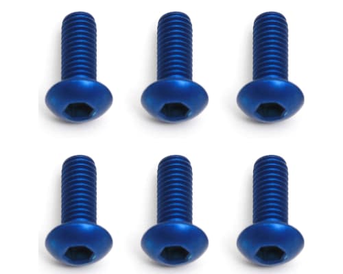 discontinued M3x8mm Blue Aluminum BHCS Button Head Cap Screws (6 photo