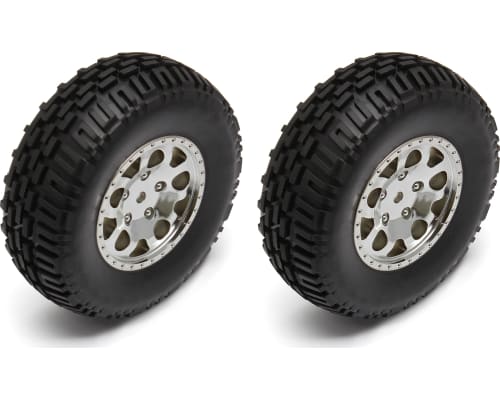 discontinued SC10B Front Wheels/Tires Mounted Chrome photo