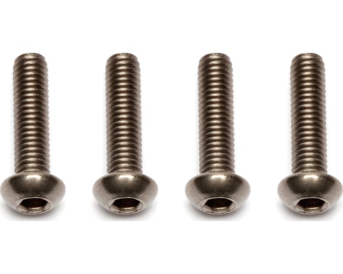 M3x12mm Titanium BHCS Button Head Cap Screws (4) photo