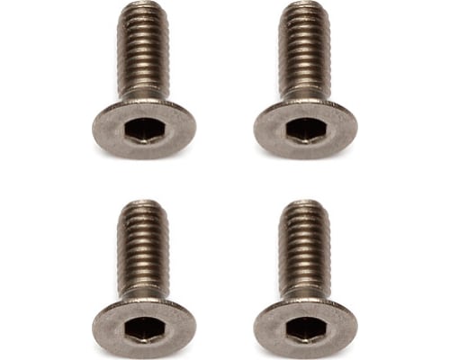 M3x8mm Titanium FHCS Flat Head Cap Screws (4) photo