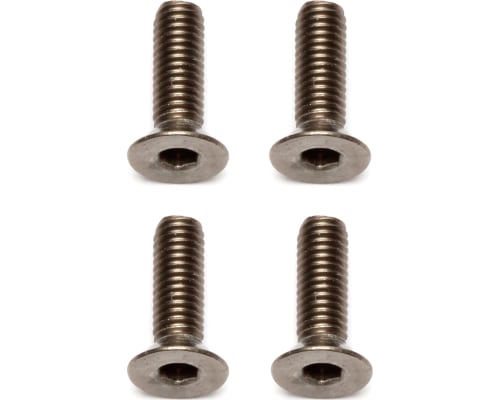 M3x10mm Titanium FHCS Flat Head Cap Screws (4) photo