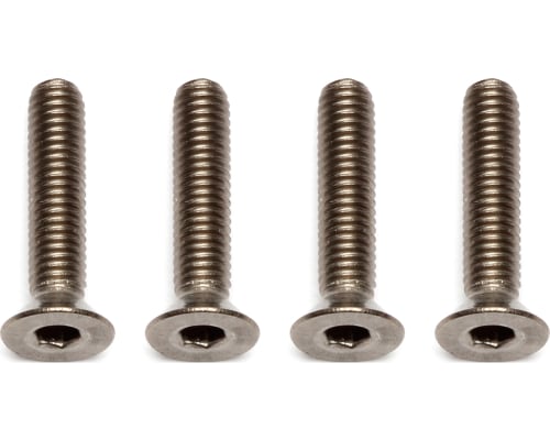 M3x14mm Titanium FHCS Flat Head Cap Screws (4) photo