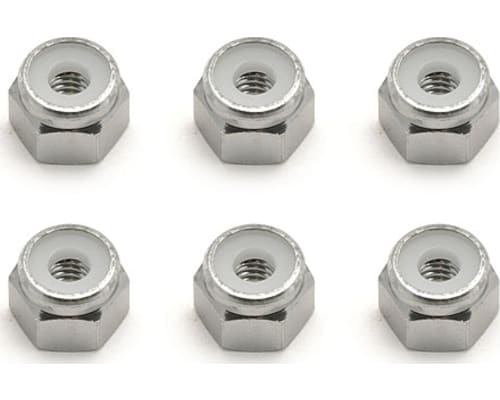 Aluminum Locknut 8-32 Silver (6) photo