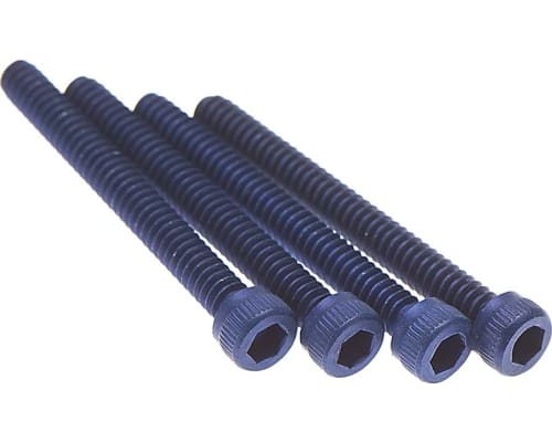 4-40x1in Blue Aluminum SHCS Socket Head Cap Screws (4) photo