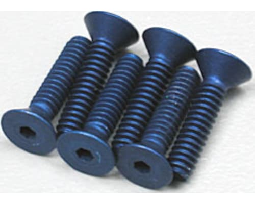 discontinued 4-40x1/2in Blue Aluminum FHCS Flat Head Cap Screws photo