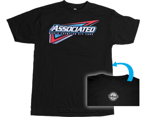 discontinued Team Associated Tri T-Shirt black M photo