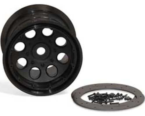 discontinued Oversize Beadlock 8 Hole Wheels 17mm Hex Black pair photo