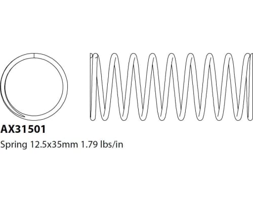discontinued AX31501 Shock Spring 12.5x35mm 1.75lbs/in 2 photo