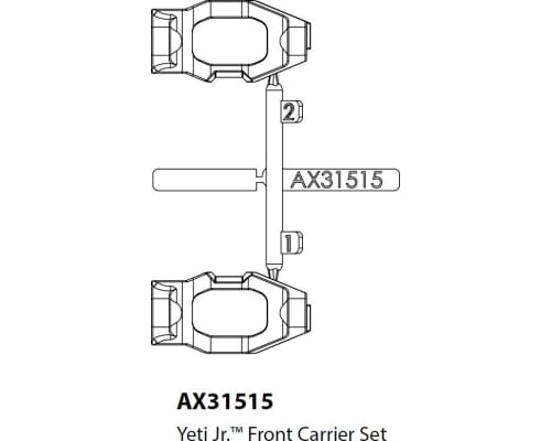 AX31515 Front Carrier Set Yeti Jr. photo