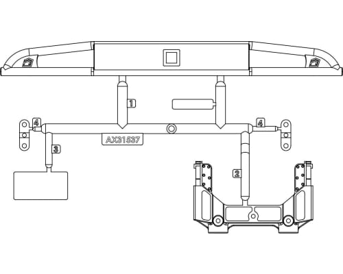 discontinued AX31537 Chassis Unlimited K5 Rear Bumper photo