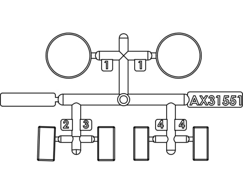 AX31551 Chevy K5/C10 Lens Set Clear photo