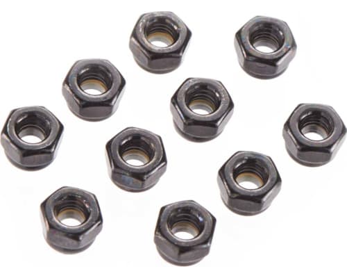 AX31051 Nylon Locking Hex Nut 4mm Black 10 photo