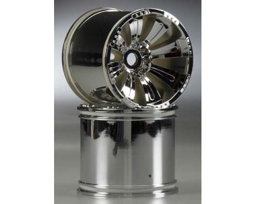 Axial 8 Spoke 1/8th Monster Truck Wheel (Chrome) photo