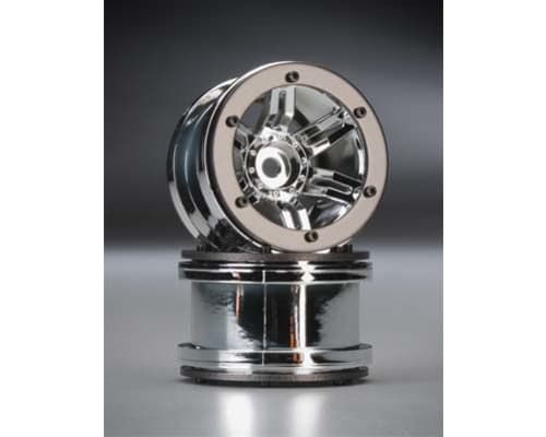 Rocksters 2.2 inch Beadlock Wheels Chrome (2) photo